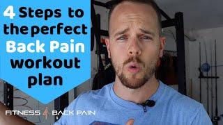 4 Steps to the Perfect Lower Back Pain Workout Plan
