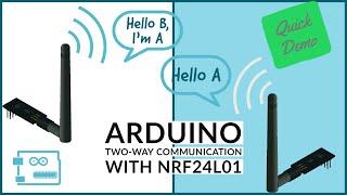 Arduino Wireless Bidirectional Communication with NRF24, NRF24l01