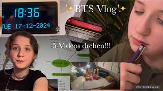 BTS Vlog - mein erster Vlog + 5 Videos drehen!!!