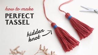 How To Tie Tassels with a Hidden Knot (rope whipping) DIY Tassel