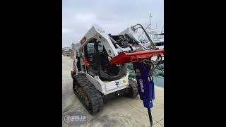 Felix Hydraulic Breakers FX-53 With Bobcat Track Loader at the Marina of San Diego, CA