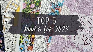 My Top 5 Favorite Adult Coloring Books of 2023 | Some Might Surprise You!