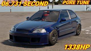 1338HP HONDA CIVIC EK9 DRAG TUNE CAR PARKING MULTIPLAYER 2 NEW UPDATE