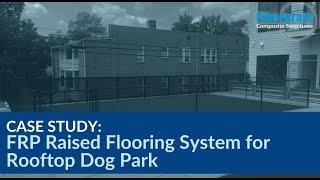 FRP Raised Flooring System for a Rooftop Dog Park