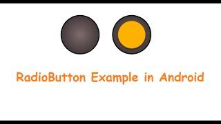 RadioButton Example in Android