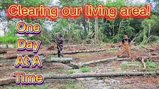 Off-Grid Arkansas Living: Clearing Land & Prepping for Camper Move!
