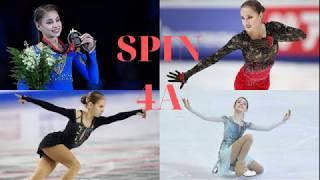 4A: Alina Zagitova vs Alexandra Trusova vs Alena Kostornaia vs Anna Scherbakova Spin