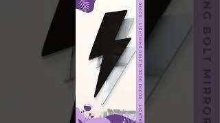 Lightning Bolt Mirror Decor