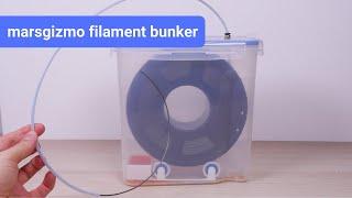 how to keep your 3D printing filaments dry - Marsgizmo Filament Bunker (with cereal box)