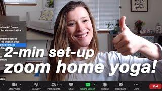 2 minute setup for online yoga class in small apartment | Yoga Teacher Tutorial