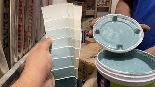 Beautiful Green colour combination shade mixing | asianpaints exterior emulsion | colour code 8343