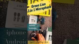Green Lion 3 In 1 Microphone #review #microphone #accessories #iphone #android #technology #unboxing