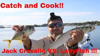 Catch and cook:  LadyFish VS. Jack Crevalle