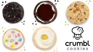 Crumbl Cookies: Lucky Charms, Sea Salt Toffee, Sugar Gold Coin, Mint Brownie, PB Cookies & Cream