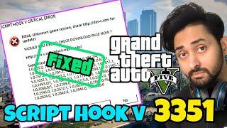 SCRIPT HOOK V FOR  GTA 5 VERSION 3351 | SCRIPT HOOK V | GTA 5 MODS | HINDI/URDU | THE NOOB