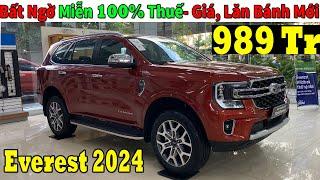 Bất Ngờ Miễn 100% Phí Trước Bạ Ford Everest Giữa Tháng 9| Giá Lăn Bánh Ford Everest Mới | Topcarvn