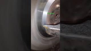 flaye wheel thread on #lathe #machine #carbide #insert