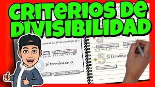  CRITERIOS de DIVISIBILIDAD  para NIÑOS de PRIMARIA