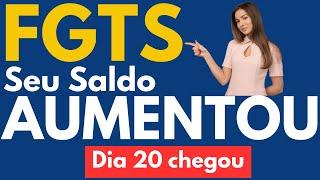 FGTS saldo dia 20 - Depósito da empresa - Juros e Lucros do FGTS #saldofgts