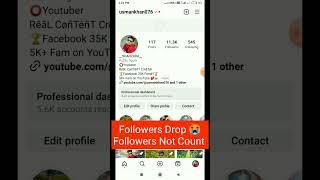 Instagram followers dropped || followers aane par nhi badhta hai #ukfbstore