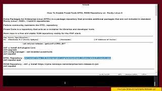 How To Enable PowerTools ,EPEL & REMI Repository On  Rocky Linux 8
