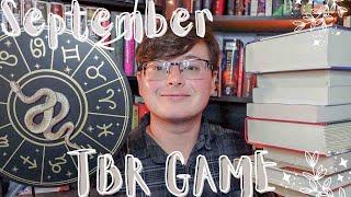 September TBR Game | the stars pick my tbr + a new fun spin wheel