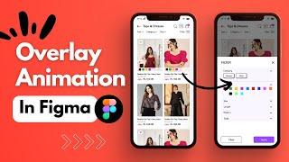 Easy overlay animation in figma | simple & easy tutorial | overlay popup