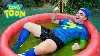 OS AVENTUREIROS E A PISCINA DE SLIME GOSMENTA !!!