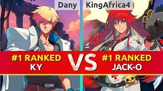 GGST ▰ Dany (#1 Ranked Ky) vs KingAfrica4 (#1 Ranked Jack-O). High Level Gameplay