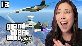 FLEEING Fighter JETS?! | GTA V First Playthrough [13]