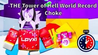 How to NOT to Set a WORLD RECORD in THE Tower of Hell!