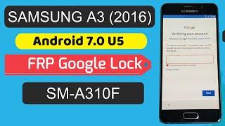 Samsung A3 2016 FRP Bypass U5 Android 7.0 | Samsung SM-A310F Remove Google Account - DM REPAIR TECH