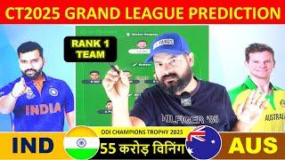 IND vs AUS | ICC champions Trophy 2025 | Match Prediction |1st Semi Final | India vs Australia