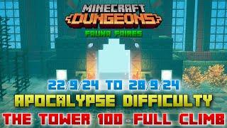 The Tower 100 [Apocalypse] Full Climb, Guide & Strategy, Minecraft Dungeons Fauna Faire