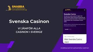 Svenska Casinon - Starta ditt casinoäventyr med oss på Snabbacasinon.se