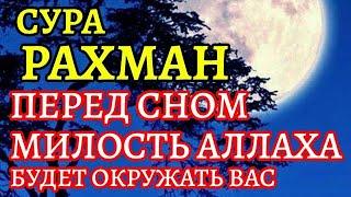 СУРА РАХМАН ПЕРЕД СНОМ МИЛОСТЬ. АЛЛАХА БУДЕТ ОКРУЖАТЬ ТЕБЯ - АЛЛАХ ДАЕТ ПРОЩЕНИЕ И МИЛОСТЬ