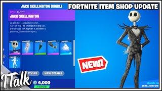 Fortnite Item Shop *NEW* JACK SKELLINGTON SKIN! [October 23rd, 2023] (Fortnite Battle Royale)