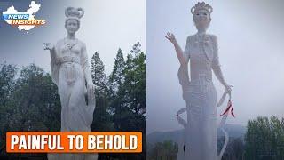 Peony Fairy Statue in China: Replica incomparable to origina