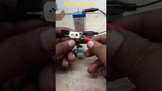 Testing DC motor powerful speed test #electricmotor #motor #Trendingmotor#battery 4volt #shorts