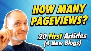 How Much Traffic To A NEW Site? (20 First Articles - NO Linkbuilding!)