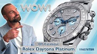 WOW! Off Catalogue Rolex Daytona Platinum 116576TBR