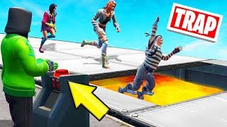 TROLLING My FRIENDS With A SECRET TRAP! (Fortnite Trap Deathrun)