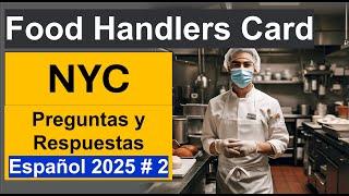 Examen de NYC Food Handlers Card en Español 2025 Parte 2