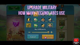 Lords mobile upgrade military tree how many technolabe use/Lords mobile gameplay