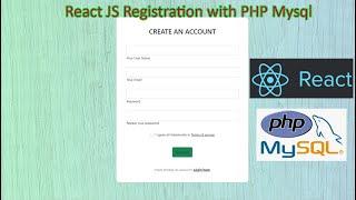 React JS Registration with PHP Mysql