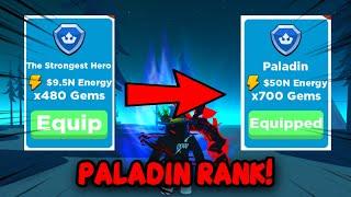 I Reached PALADIN RANK + PALADIN AURA! | Anime Punching Simulator Roblox!