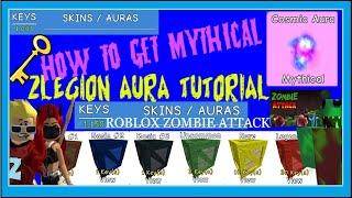 ROBLOX Zombie Attack Aura Tutorial Tips to get Mythical Aura + Record for keys 2k Keys Val and Iron