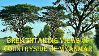 Breath-taking views of countryside of Myanmar, Pantanaw, November 2018