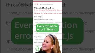 Every HydrationError in Next.js