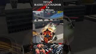  TITAN BAIHU LUCHADOR VS OX MINOS - War Robots [WR] #Shorts